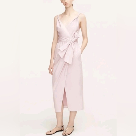 Rebecca Taylor Solid Wrap Dress Size 0 Orchid Color - Picture 1 of 15